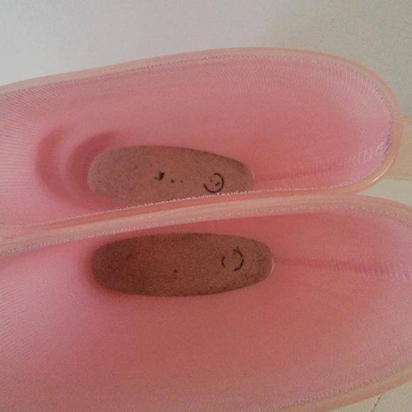 Cat & Jack Toddler Girl’s Light Pink Shimmer Pull-on Rain Boots Size 9 - Picture 11 of 12